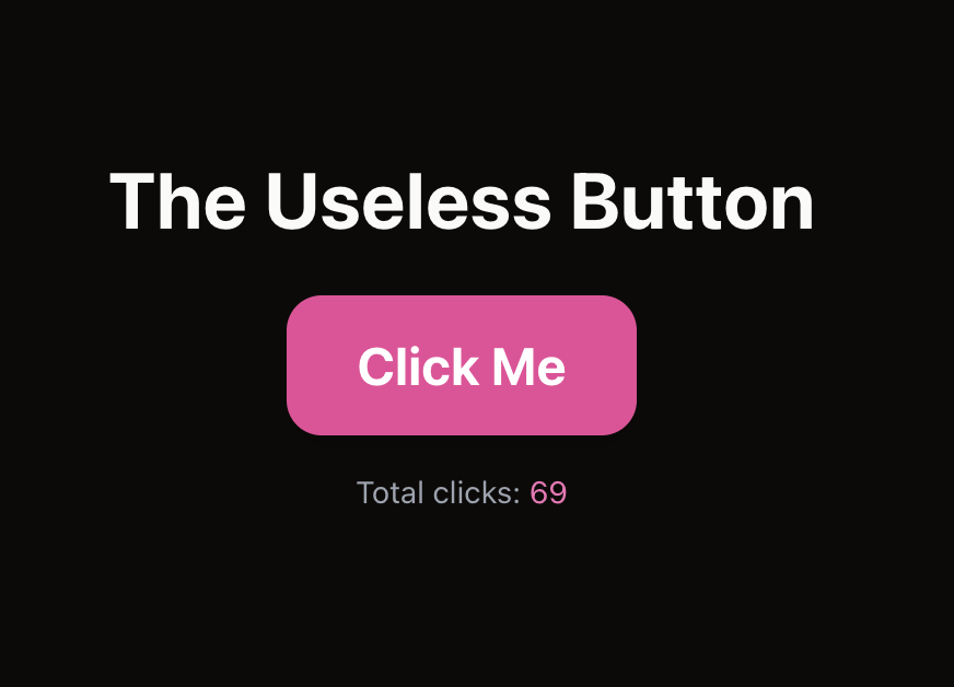 Pressing The Useless Button